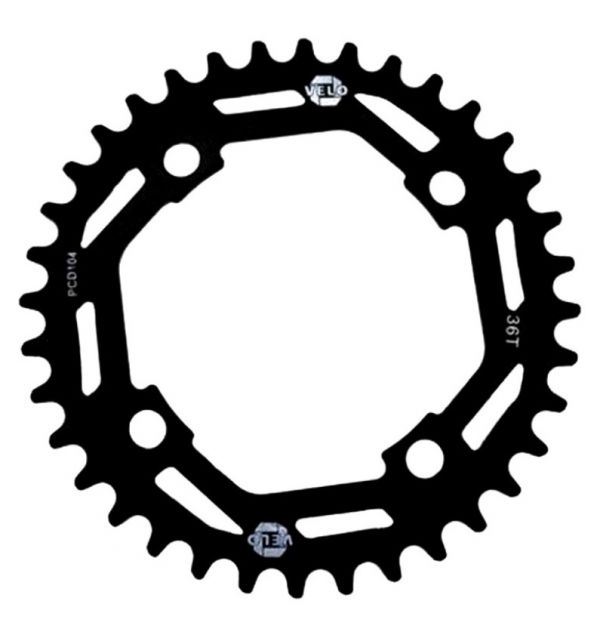 Звезда передняя VELO-Z Z-Race 36Т, BCD 104 Narrow Wide, сталь