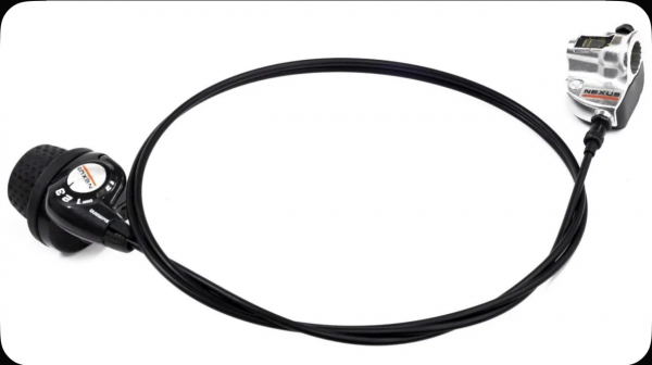 Шифтер Shimano Nexus, 3S35E, 3 скорости, c bell crank 3, оплетк, 1700 мм , без упаковки.