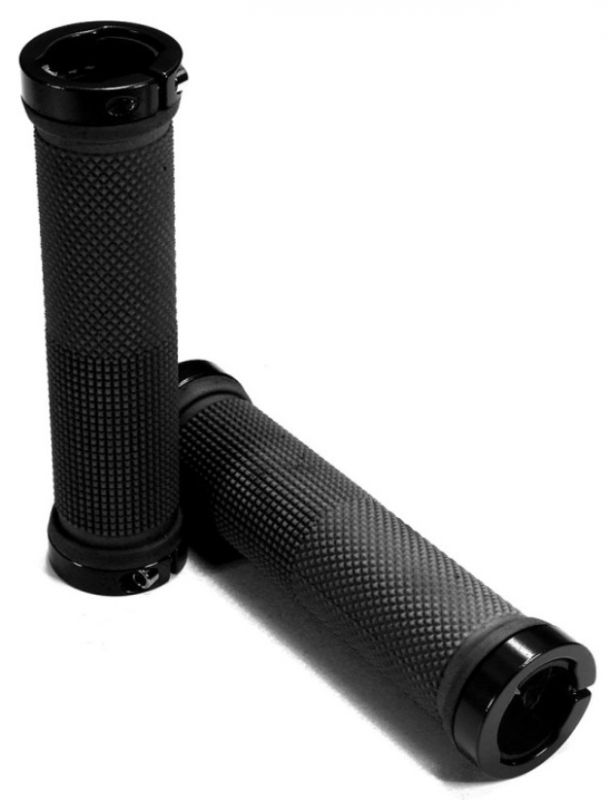 Грипсы XH-G59BL, с фиксаторами.130mm. черные, пара