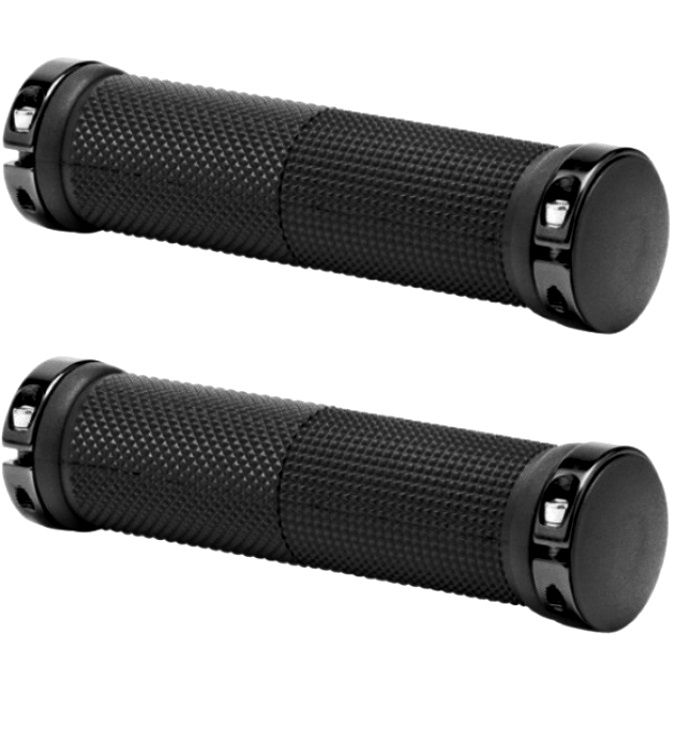 Грипсы XH-G59BL, с фиксаторами.130mm. черные, пара