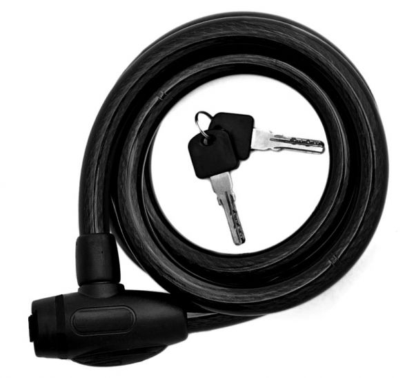 Замок тросовый Golden Key GD-8506,12х1800 мм, с ключом