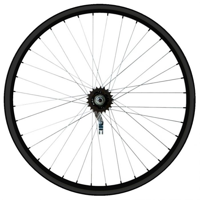 Колесо заднее 28" Rainbow VP20, втулка SF-ST01 с ножным педальным тормозом, черное