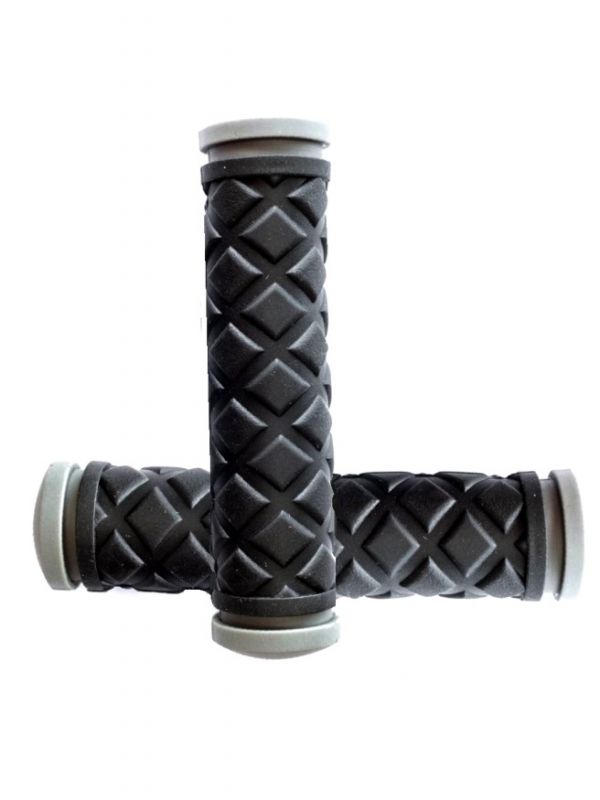 Грипсы Velo-Z 2661-68, 120mm, черно-серые, резина, пара