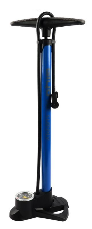 Насос напольный Giyo GF-38P манометр до 11 Bar-160 Psi, сталь