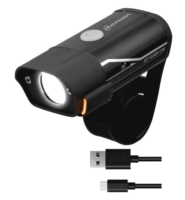 Фонарь передний Briviga EBL-3291, USB-зарядка, 400LM/850мАч