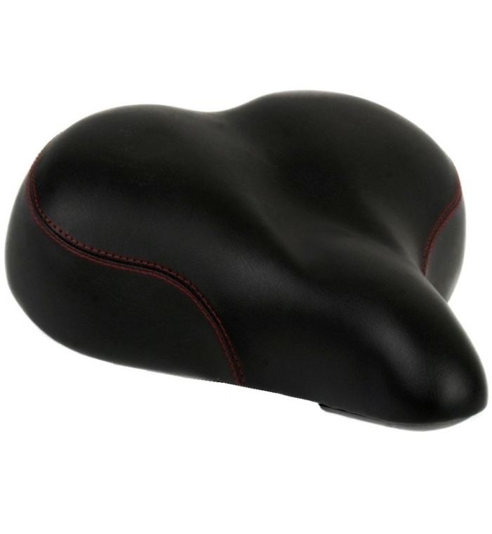 Велосипедное седло Velo-Z 6068-64, комфорт, для Круизеров, закрытые пружины, катафот,  260х260мм
